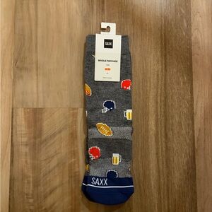 SAXX Men's Gray and Blue Sports Socks